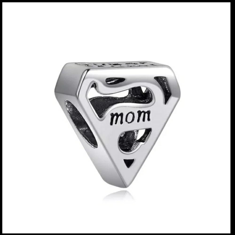 SUPER MOM!  925 charm Trynmera